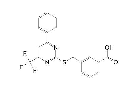 3-({[4-phenyl-6-(trifluoromethyl)-2-pyrimidinyl]sulfanyl}methyl)benzoic acid