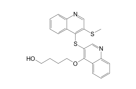 4-(4-Hydroxybutoxy)-3'-methylthio-3,4'-diquinolinyl sulfide