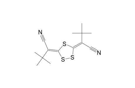 Butanenitrile, 2,2'-(1,2,4-trithiolane-3,5-diylidene)bis[3,3-dimethyl-, (E,Z)-