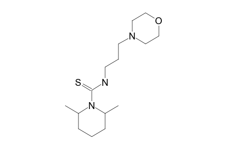 2,6-dimethyl-N-(3-morpholinopropyl)thio-1-piperidinecarboxamide