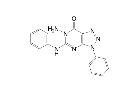 6-Amino-3,6-dihydro-3-phenyl-5-(phenylamino)-7H-1,2,3-triazolo[4,5-d]pyrimidin-7-one