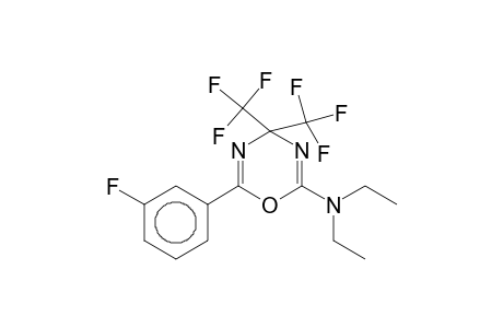 2-(Diethylamino)-6-(3-fluorophenyl)-4,4-bis(trifluoromethyl)-1,3,5-oxadiazine