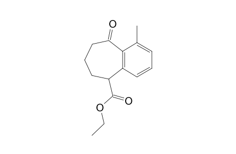 Ethyl 1-methyl-9-oxo-6,7,8,9-tetrahydro-5H-benzocycloheptene-5-carboxylate