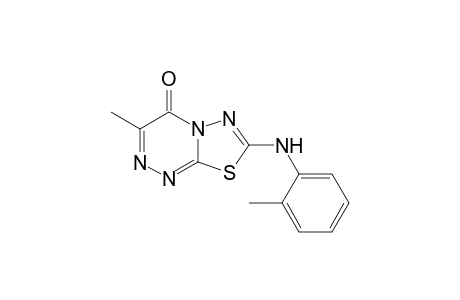 3-Methyl-7-(2-methylphenylamino)-4H-1,3,4-thiadiazolo[2,3-c]-1,2,4-triazin-4-one