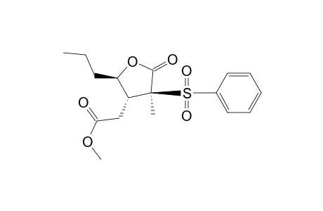 Methyl (2R,3R,4S)-[4-(Benzenesulfonyl)-4-methyl-5-oxo-2-propyltetrahydrofuran-3-yl]acetate