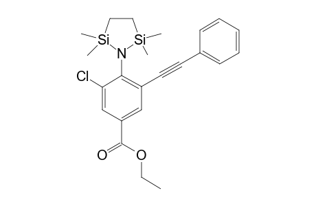 3-Chloro-5-phenylethynyl-4-(2,2,5,5-tetramethyl-[1,2,5]azadisilolidin-1-yl)-benzoic acid ethyl ester