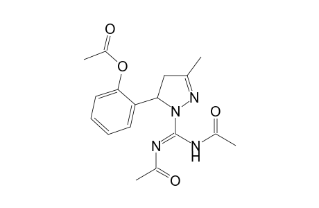 2-[1-(N,N'-Diacetylcarbamimidoyl)-4,5-dihydro-3-methyl-1H-pyrazol-5-yl]phenyl acetate