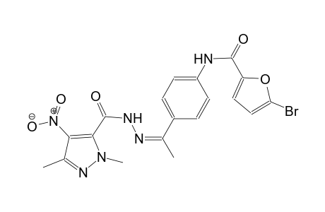 5-bromo-N-(4-{(1Z)-N-[(1,3-dimethyl-4-nitro-1H-pyrazol-5-yl)carbonyl]ethanehydrazonoyl}phenyl)-2-furamide