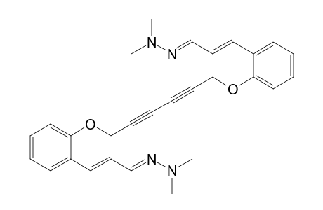 1,6-Bis[2-(2-formylethenyl)phenoxy]hexa-2,4-diyne bis(N,N-dimethylhydrazone)