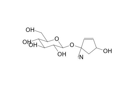 2-CYCLOPENTENE-1-CARBONITRILE, 1-(.BETA.-D-GLUCOPYRANOSYLOXY)4-HYDROXY-
