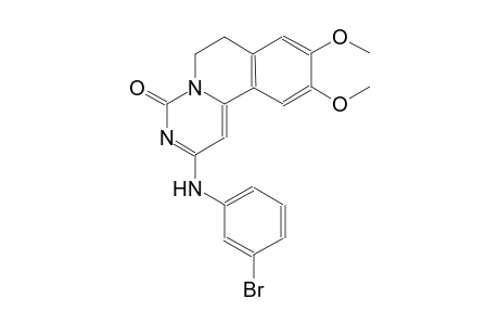 2-(3-bromoanilino)-9,10-dimethoxy-6,7-dihydro-4H-pyrimido[6,1-a]isoquinolin-4-one