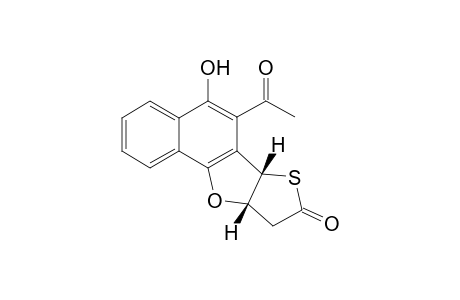 cis-10-Acetyl-9-hydroxy-2-oxo-2,3,3a,10b-tetrahydro-1H-[1]naphthofuro[3,2-b]thiophene
