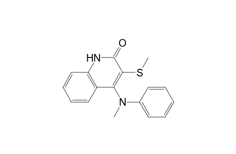 2(1H)-Quinolinone, 4-(methylphenylamino)-3-(methylthio)-