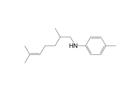 N-(2,6-Dimethylhept-5-enyl)-4-methylaniline