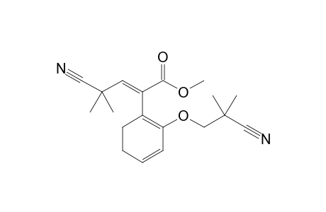 1-Methoxycarbonyl-1-[(2-cyanoisopropyl)methoxycyclohexadienyl]-3-cyano-3-methylbut-1-ene