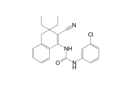 urea, N-(3-chlorophenyl)-N'-(2-cyano-3,3-diethyl-3,4-dihydro-1-naphthalenyl)-