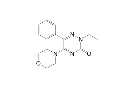1,2,4-Triazin-3(2H)-one, 2-ethyl-5-(4-morpholinyl)-6-phenyl-