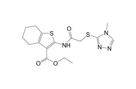 benzo[b]thiophene-3-carboxylic acid, 4,5,6,7-tetrahydro-2-[[[(4-methyl-4H-1,2,4-triazol-3-yl)thio]acetyl]amino]-, ethyl ester