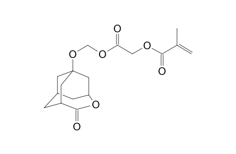 2-(5-oxo-4-oxa-5-homoadamantane-1-yl)oxymethoxy-2-oxoethylmethacrylate