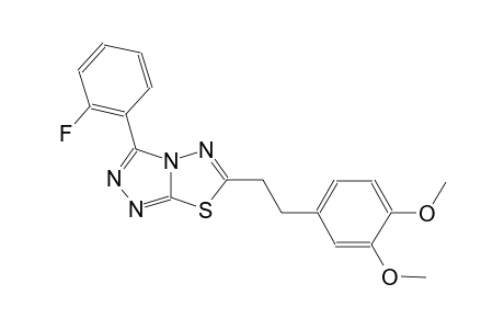 [1,2,4]triazolo[3,4-b][1,3,4]thiadiazole, 6-[2-(3,4-dimethoxyphenyl)ethyl]-3-(2-fluorophenyl)-