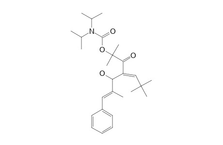 (5-E)-3-[(E)-2,2-DIMETHYLPROPYLIDENE]-4-HYDROXY-1,1,5-TRIMETHYL-2-OXO-6-PHENYLHEX-5-ENYL-N,N-DIISOPROPYLCARBAMATE
