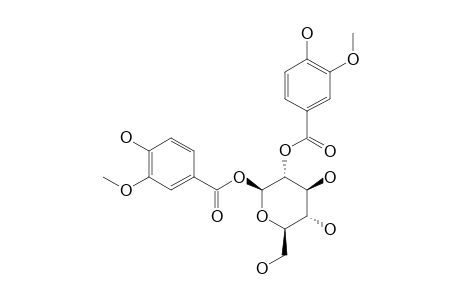 1,2-DI-O-VANILLOYL-BETA-D-GLUCOPYRANOSIDE