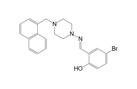 phenol, 4-bromo-2-[(E)-[[4-(1-naphthalenylmethyl)-1-piperazinyl]imino]methyl]-