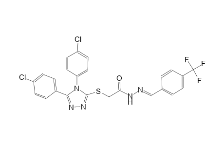 2-{[4,5-bis(4-chlorophenyl)-4H-1,2,4-triazol-3-yl]sulfanyl}-N'-{(E)-[4-(trifluoromethyl)phenyl]methylidene}acetohydrazide