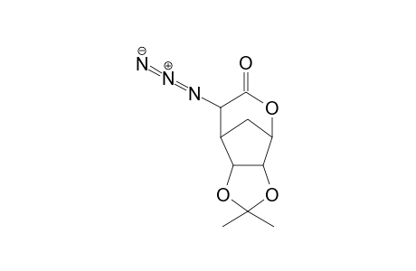 5-Azido-5-deoxy-2,3-O-isopropylodenecarba-.beta.,D-allo-hexafuranurono-1,6-lactone