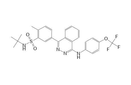 benzenesulfonamide, N-(1,1-dimethylethyl)-2-methyl-5-[4-[[4-(trifluoromethoxy)phenyl]amino]-1-phthalazinyl]-