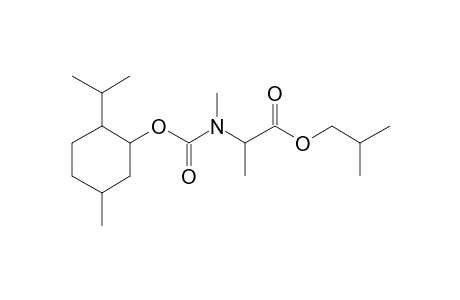 dl-Alanine, N-methyl-N-((1R)-(-)-menthyloxycarbonyl)-, isobutyl ester