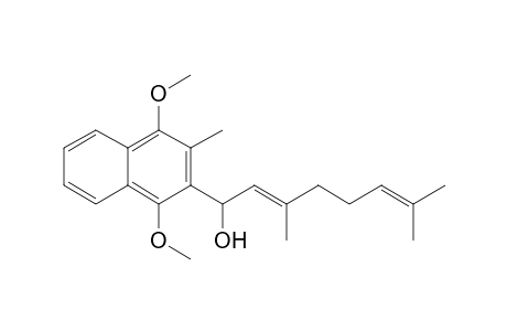 (2E)-1-(1,4-dimethoxy-3-methyl-2-naphthalenyl)-3,7-dimethyl-1-octa-2,6-dienol