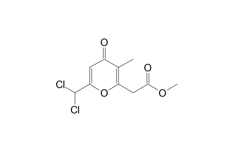 (6-Dichloromethyl-3-methyl-4-oxo-4H-pyran-2-yl)-acetic acid methyl ester