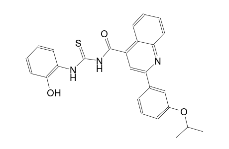 N-(2-hydroxyphenyl)-N'-{[2-(3-isopropoxyphenyl)-4-quinolinyl]carbonyl}thiourea