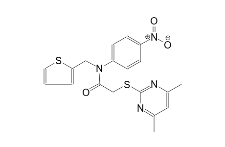 2-[(4,6-dimethyl-2-pyrimidinyl)sulfanyl]-N-(4-nitrophenyl)-N-(2-thienylmethyl)acetamide