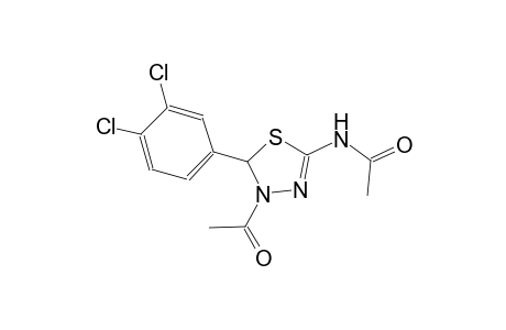 N-[4-acetyl-5-(3,4-dichlorophenyl)-4,5-dihydro-1,3,4-thiadiazol-2-yl]acetamide