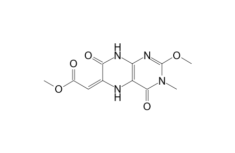 6-(Methoxycarbonyl)methylene-2-methoxy-3-methylpteridine-4,7(3H,8H)-dione