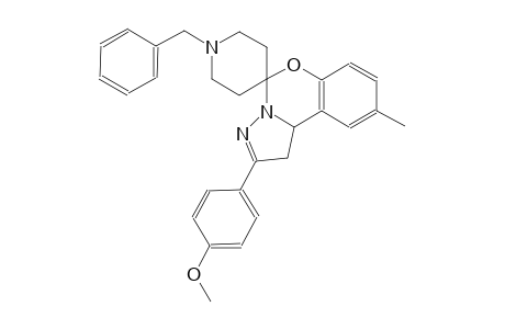 1'-benzyl-2-(4-methoxyphenyl)-9-methyl-1,10b-dihydrospiro[benzo[e]pyrazolo[1,5-c][1,3]oxazine-5,4'-piperidine]