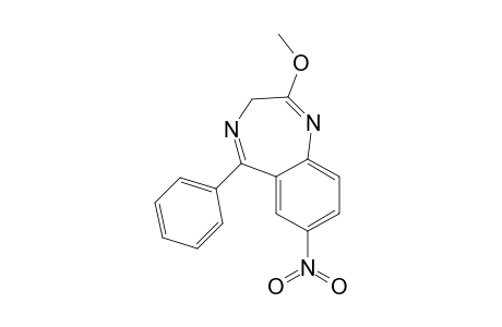 3H-1,4-Benzodiazepine, 2-methoxy-7-nitro-5-phenyl-