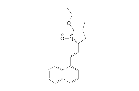 (E)-5-(2-Naphthalene-1-ylethenyl)-2-ethoxy-3,3-dimethyl-3,4-dihydro-2H-pyrrole 1-oxide