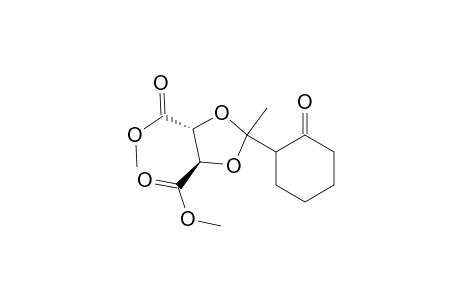 Dimethyl (4R)-trans-2-methyl-2-(2-oxocyclohexyl)-1,3-dioxolane-4,5-dicarboxylate