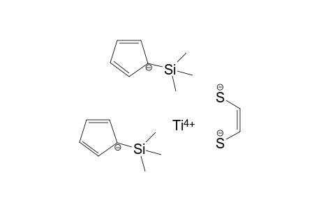 Bis(eta5-trimethylsilylcyclopentadienyl)-cis-1,2-ethendithiolatotitan(IV)