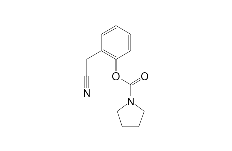 2-(Cyanomethyl)phenyl 1-pyrrolidinecarboxylate