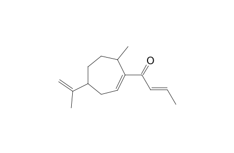 (E)-1-(7-methyl-4-(prop-1-en-2-yl)cyclohept-1-en-1-yl)but-2-en-1-one