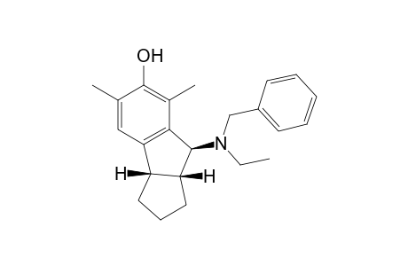 (+-)-(3aR*,8S*,8aR*)-5,7-Dimethtyl-8-[(N-ethyl-N-(phenylmethyl)amino]-6-hydroxy-1,2,3,3a,8,8a-hexahydrocyclopenta[a]indene