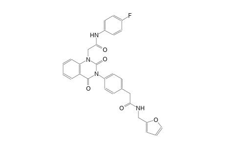 2-[4-(1-[2-(4-fluoroanilino)-2-oxoethyl]-2,4-dioxo-3(2H,4H)-quinazolinyl)phenyl]-N-(2-furylmethyl)acetamide