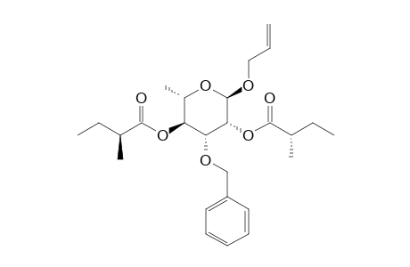 Allyl 2,4-di-O-[(2S)-2-methylbutyryl]-3-O-benzyl-.alpha.,L-rhamnopyranoside