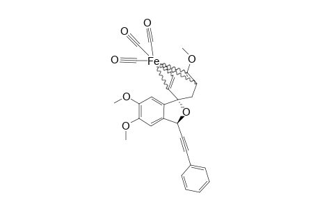 (+/-)-TRICARBONYL-[(2,3,4,5-ETA)-SPIRO-[4-METHOXY-2,4-CYCLOHEXADIENE-1,1'(3'H)-5',6'-DIMETHOXY-3'-(PHENYLETHYNYL)-ISOBENZOFURAN]]-IRON-(0)