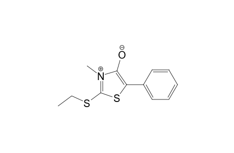 2-(ethylthio)-3-methyl-5-phenyl-1,3-thiazolium-4-olate
