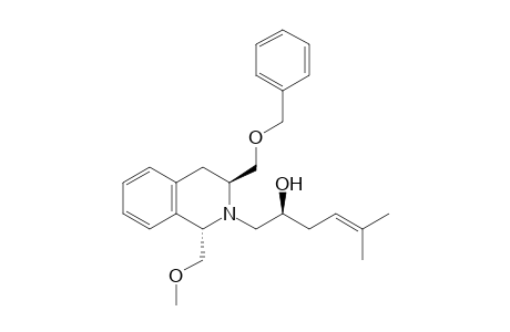 (2S)-1-[(1S,3S)-1-(methoxymethyl)-3-(phenylmethoxymethyl)-3,4-dihydro-1H-isoquinolin-2-yl]-5-methyl-4-hexen-2-ol